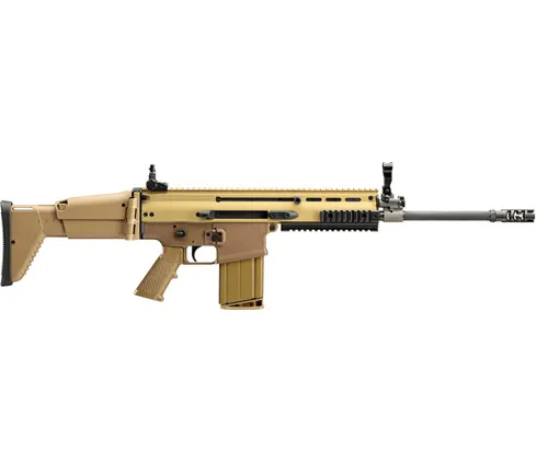 FN SCAR 17S in white background