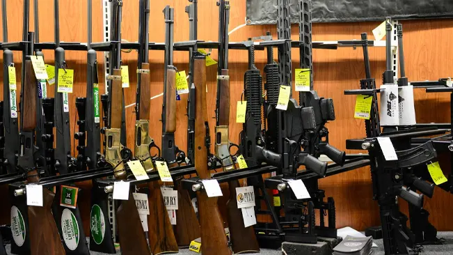 weapon department in super market rural king, Ruger fire arms