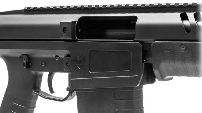 Close-up of the receiver and magazine well of a Firearms Sentry 12 Base Gen II shotgun