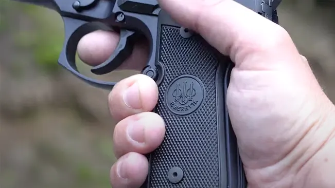an image of Beretta M9 ergonomic grip