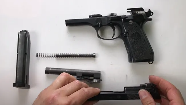an image of Beretta M9 maintenance and care
