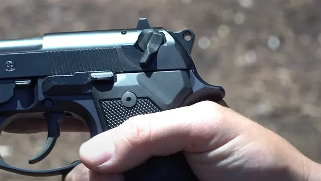 an image of Beretta M9 safety action
