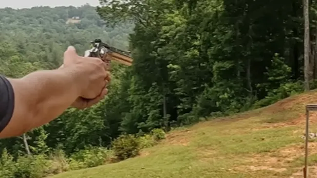 An image of Colt Python testing shooting experience