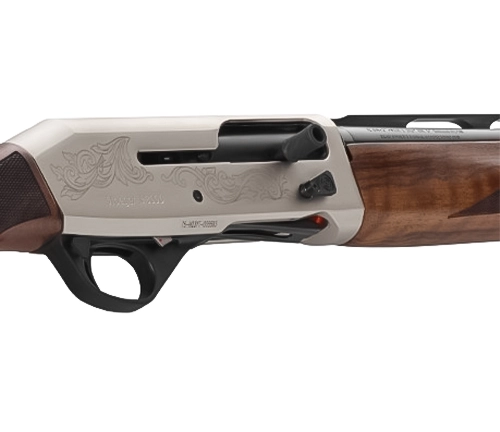 A Stoeger M3000 Signature with a wooden barrel